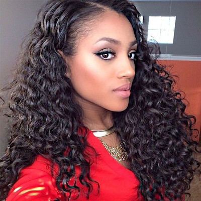 

Deep Wave Brazilian Hair Weave Bundles 8A Brazilian Deep Wave Human Hair Weave 4Bundle Deals Brazilian Deep Curly Virgin Hair