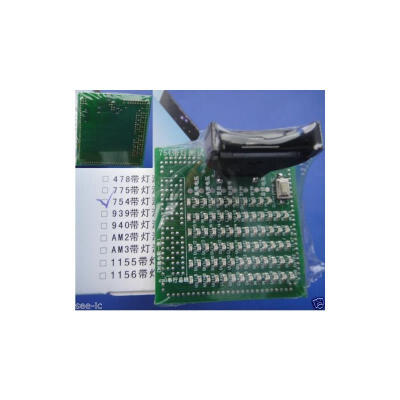 

Desktop CPU 754 Socket Tester CPU Socket Analyzer Dummy Load Fake Load with LED