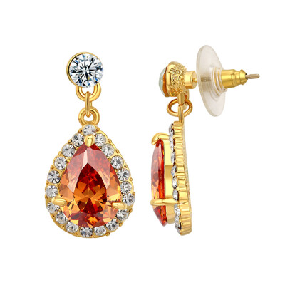 

Yoursfs @ Модные серьги с капюшоном с капюшоном Ruby Gem Jewelry 18K Gold Plated CZ Earring Brincos Интернет-магазин Африка оптом