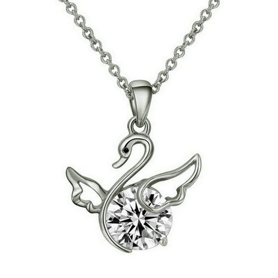 

Yoursfs @ Unique Deisgn Swan Австрийские кристаллы Подвеска Chokers Ожерелье Vintage Maxi Ожерелье Рождественские подарки Интернет-магазин Индия