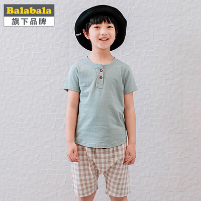 

Buddy Buddy Badibadi Boy Set Short Sleeve Casual Knit Two Pack Set Cold Green 120