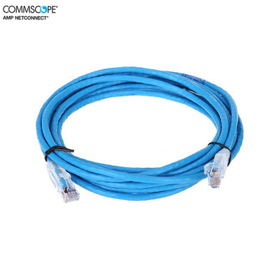 

CommScope original type six jumper 21 meters non-shielded jumper blue 1859247-7 formerly amp wiring brand