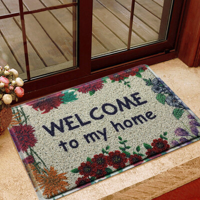 

LIDIMEI Mats Mats Living Room Mats Color Welcome Rings Door Mats Light Mottled Green PVC Mesh 45 75cm