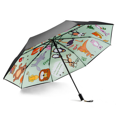 

NELLO NIELLO N8351 double-layer hand-open black plastic UV sunshade rain umbrella N8351