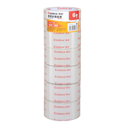 

COMIX) 6 package 45mm * 30y (27.4 meters) transparent sealed wide tape JT4503-6