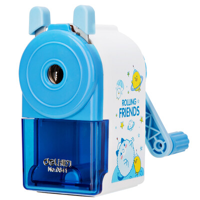 

Effective deli 0641 color student pencil sharpener powder blue random