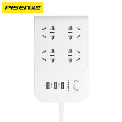 

PISEN BH-43 интеллектуальная серия из четырех 5-луночных 3-битных USB-портов интеллектуальная розетка навесная настенная платная плата 1,8 метра новый национальный стандарт