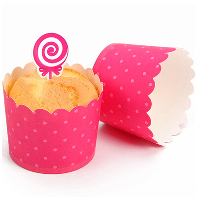 

Cook Kitchen CHEF MADE Cake Paper Cup Theme High Temperature Paper Cup Bonus Card Red 25 Pack WK9279