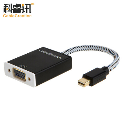 

CABLE CREATION Mini DP to VGA Converter Aluminum DisplayPort to VGA Adapter Apple MacBook Lightning Switch Display CD0272