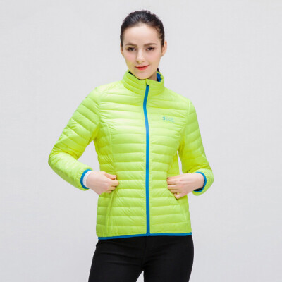 

Snow autumn&winter down jacket women fashion thin short paragraph warm jacket autumn feather A1621YY372 Cape blue 5043