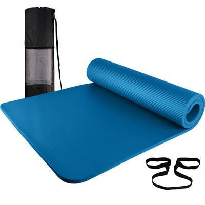 

Cool dog Ku Gou yoga mat thickening non-slip NBR children&39s dance mats 185 80cm wide dance practice mat 10mm dark blue including net bag backpack