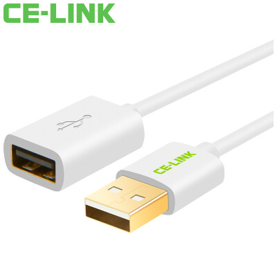 

CE-LINK 2484 USB2.0 удлинительная линия для мужчин и женщин 5 метров AM / AF высокоскоростная передача данных удлинитель удлинительный кабель U дисковая мышь клавиатура удлинительная линия белый