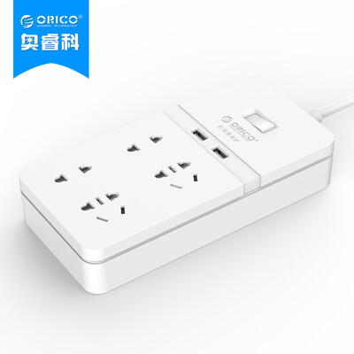 

ORICO FPC-4A2U Смарт-USB аккумуляторная розетка / штепсельная вилка 4-значный настольный лоток / клеммная колодка Молния, противостоящая плунжеру с усилителем / вставке 1,5 м линии Changbai