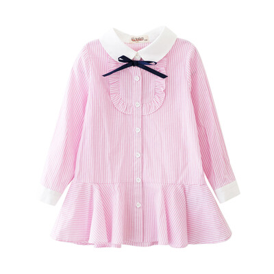 

Cicie children &39s clothing girls dolls college college wind striped shirt skirt dress skirt 173002 pink 120
