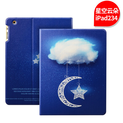 

iPad4 Case ipad3 Чехол ipad2 Tablet PC Leather Sleeve Cartoon Sleeping All-Inclusive Case