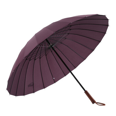 

Mido MAYDU solid wood handle 24 bone oversized umbrella men business long handle umbrella M6003 blue