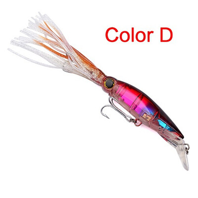 

1pc дизайн Squid 7 "-14cm / 1.566oz-40g рыболовные приманки 6 Цвета рыбацкая приманка 1/0 # Крючок рыболовный снасти 14 см /