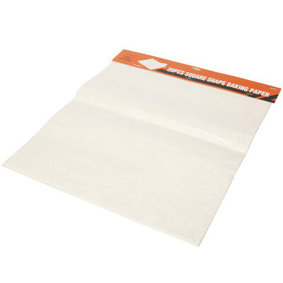 

Jingdong Supermarket CHEF MADE silicone oil paper high temperature disposable rolls cake biscuits bread special pad paper cutting angle processing 33 33cm 20 sheets WK9254