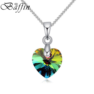 

Baffin мини XILION Сердце ожерелье кристаллов из элементами Swarovski серебро Цвет Колье цепи для женщин дети ювелирные изделия