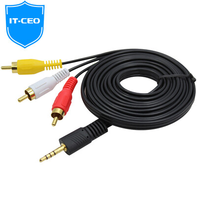 

IT-CEO 3.5x18mm Lotus head AV аудио и видео кабель для Hai Meidi H6 / Skyworth box Q + / Baidu Ying rod 3S / радио и телевизионная группа сетевых приставки 10 метров V086R-10