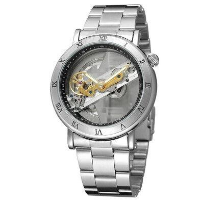 

High Range Fashion Luxury Multifunction Double sided transparent Men’s Watch Relaxation Commerce Genuine Leather waterproof