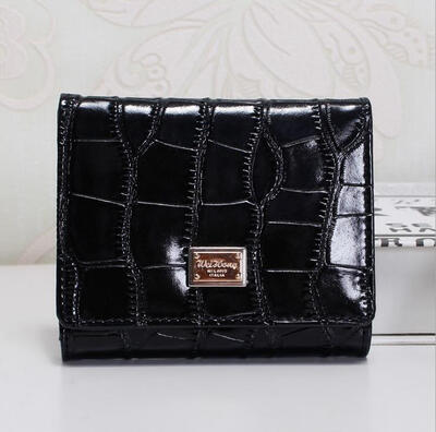 

Women's wallet fashion trend stone pattern three fold short wallet