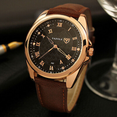 

YAZOLE Luxury Fashion Gold Wristwatch 2017 Men Watches Top Famous Brand Male Clock Quartz Watch Elegant Watch