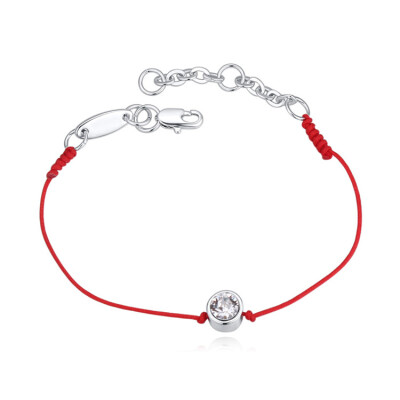 

BAFFIN Red Rope Chain Anklet With Austrian Crystals For Women Girls Fashion Jewelry