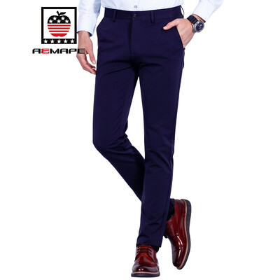 

AEMAPE casual pants business Slim trousers free hot stretch pants 7916 black 30