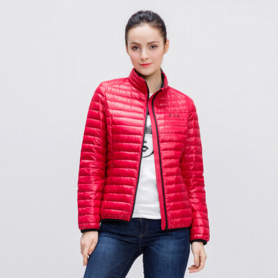 

Snow autumn and winter down jacket women fashion thin short paragraph warm jacket autumn feather A1621YY372 Cape blue | 5043