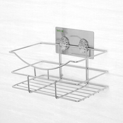 

Le stickers bathroom bathroom racks free punching stainless steel toilet storage rack strong seamless wall-mounted bathroom rack multi-function kitchen rack hotel bathroom storage rack