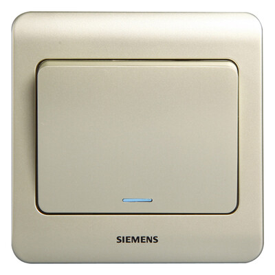 

Siemens (SIEMENS) 5TA01141CC133 однократное двойное управляющее зрение с люминесцентным переключателем (золотисто-коричневый)
