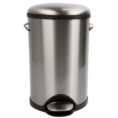 

EDO pedal stainless steel trash cans slow down household office cleaning barrels 12L TH2070