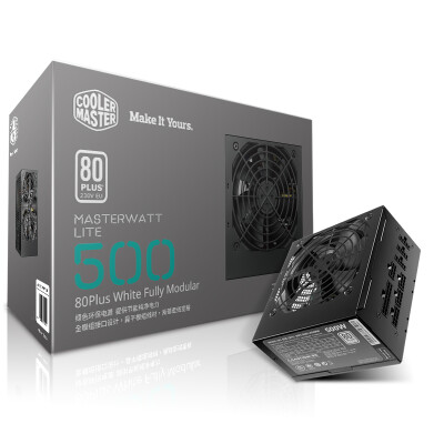 

CoolerMaster rated 500W MASTERWATT LITE 500W full-mode computer power 80Plus Taiwan-based capacitance 3 years renewal desktop power