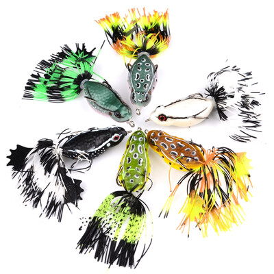 

1pc Frog Lure Высокое качество Рыбалка Приманка 6 цветов рыбалка приманки 7cm-2.76 "/0.46oz-12.95g рыболовные снасти