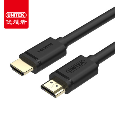 

UNITEK hdmi high-definition line 1 meter version 20 computer connection TV HD interface line 3D video data cable display set-top box cable black Y-C136M