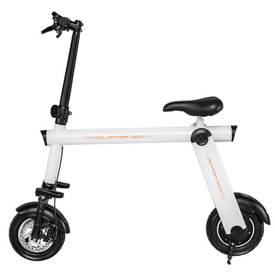 

Joyor M3S pearl white electric car adult student mini portable folding double wheel leisure wooden carriage electric scooter folding bike body car