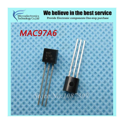 

50pcs free shipping MAC97A6 97A6 TO-92 Triacs T .6A 400V TRIAC new original