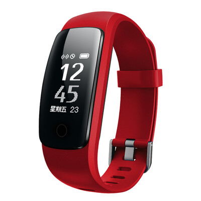 

Moving handsome pom Pro bracelet smart bracelet bracelet heart rate bracelet full-screen touch vibration reminder movement step waterproof Chinese red