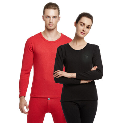 

Playboy ladies thermal underwear thickening plus velvet warm suit female autumn clothes long pants black XL