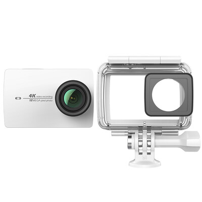 

YI 4K Sports Camera White Smart Camera Diving Set Camera Waterproof Case