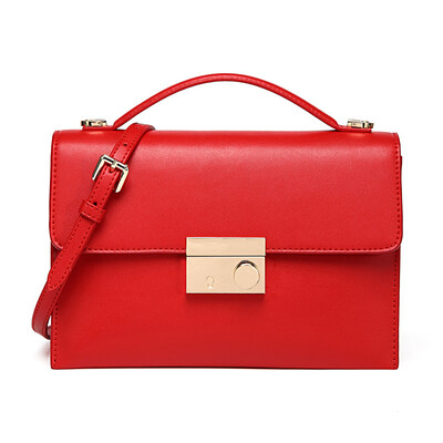 

Barbie (BAFELLI) new red leather hand Messenger bag BA-5H0176 red