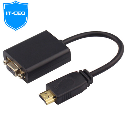 

IT-CEO V08MHV Micro HDMI to VGA Cable / Tablet PC Mini HD Interface Converter Projector Black