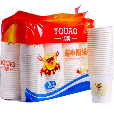 

YOUAO YOUAO Meng Xiao Yang series of paper cups disposable cups 235ml 200 installed UZB200