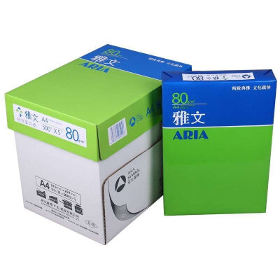 

Asia Pacific Senbo Asiasymbol Ya Wen A4 80g copy paper 5 bags box 500 bag