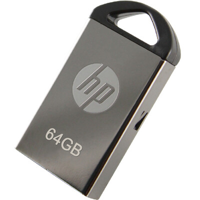 

HP (HP) U диск v221w темперамент маленький U металлический серебристый 64G