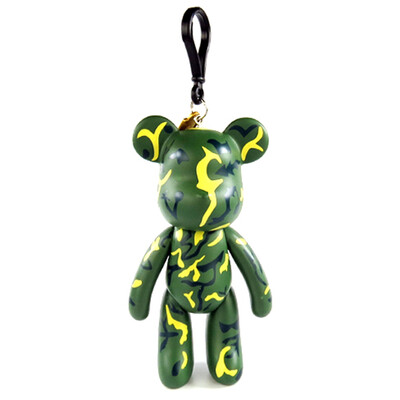 

Violent bear (POPOBE) 5-inch bear bear deduction creative cartoon characters pendant bag ornaments key pendant key chain small doll camouflage