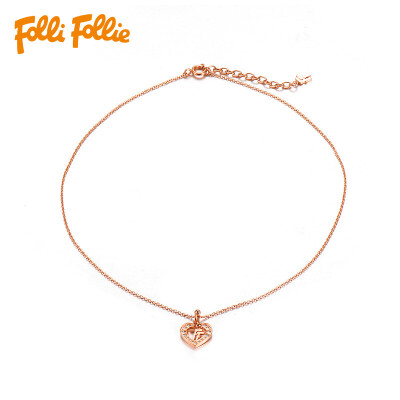 

Folli Follie Folli Follie розового золота гальваническим сердца ожерелье 3N16T022RC