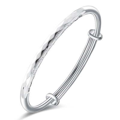 

Seven degrees (SEVEN DEGREE) silver bracelet women's car flower push-style full silver bracelet solid silver bracelet to send his wife's first jewelry distribution certificate about 26g