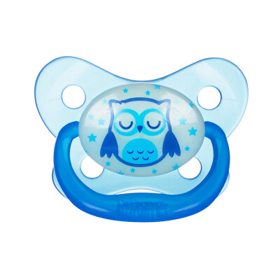 

DrBrown&39s US imports baby pacifier luminous blue owl pattern 12 months or more PV31008